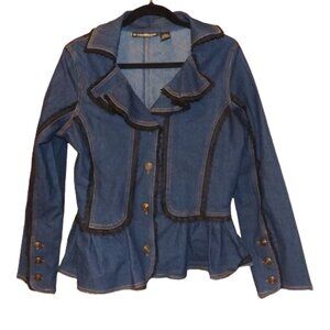 Steampunk Lolita Fashion J-fashion designer 80s punk goth jean jacket blazer